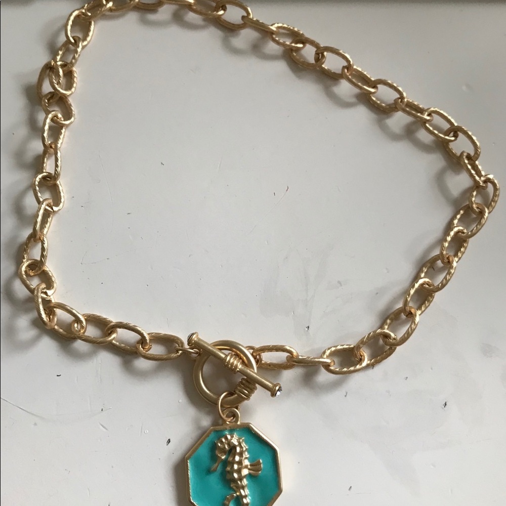 Gold Seahorse necklace